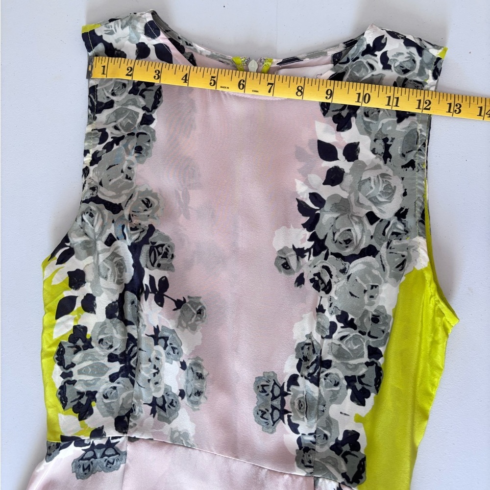 Shakuhachi 100% Silk Acid Bloom Kick Out Floral Sleeveless Dress Size Small - Picture 7 of 12